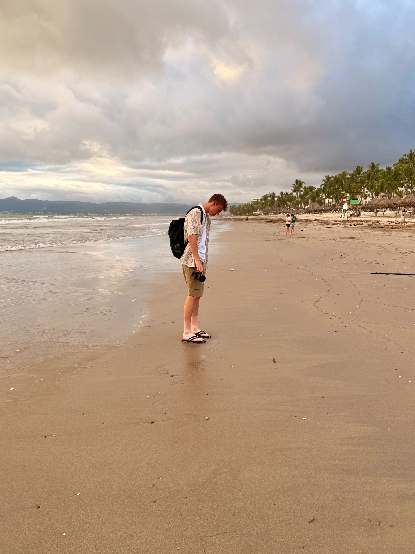 Drew Whimpey on beach
