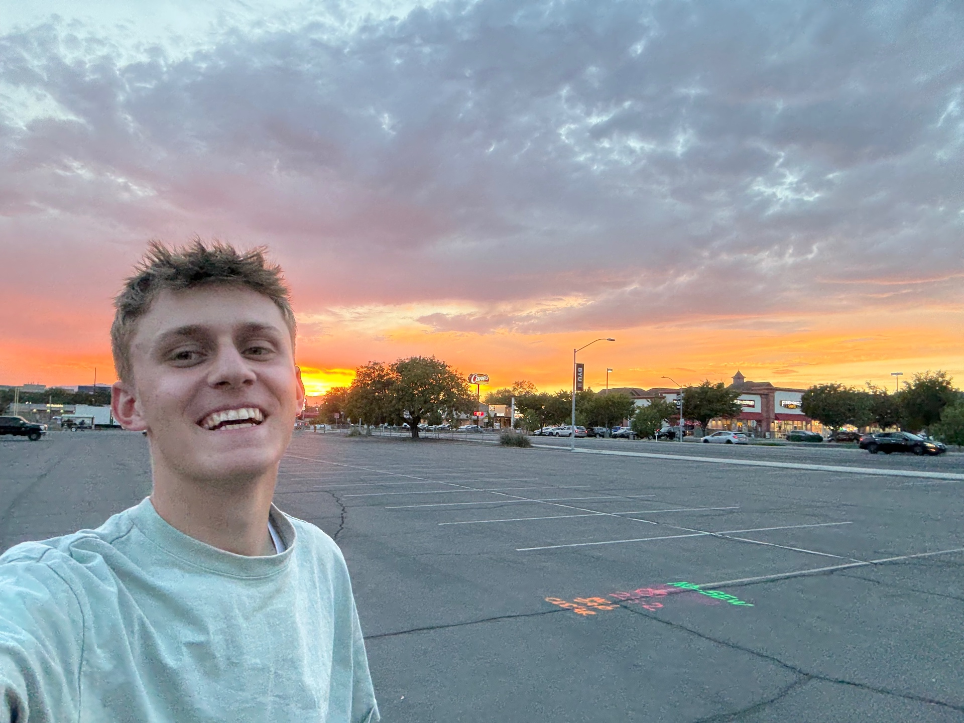 Drew Whimpey at sunset
